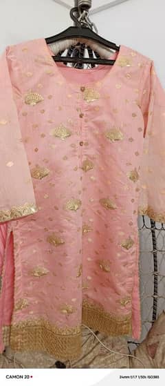 embroidery dress one time used  in good condition