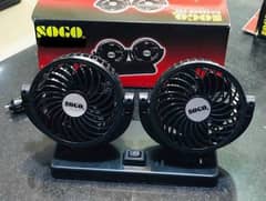 Sogo 12V fan 360 rotation For cars and SUVs