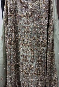 bridal dress maxi lehnga frock , pair with jewellery for 12 k more