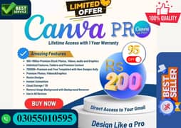 Canva Pro Lifetime + Admin Panel – Special Discount! For Sale