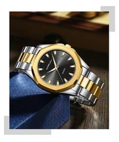 Stylish SUCCESS Men's Two-Tone Quartz Watch – Date Display