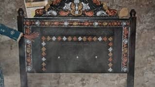 iron double bed
