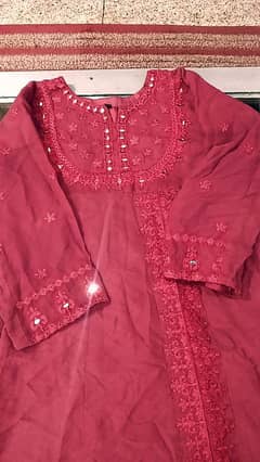 mehroon maxi party wear