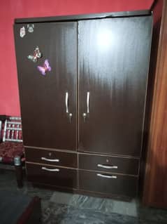 wooden wardrobe