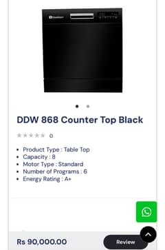 Dawlence Countertop Dishwasher for Sale