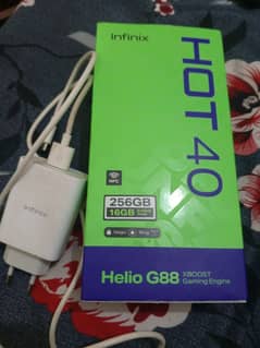 Infinix hot 40 16gb 256gb complete box condition 10/9
