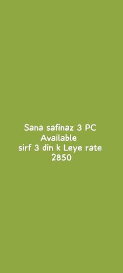 sana safinaz 3 PC