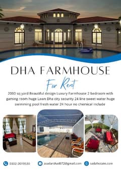Dha City Farmhouse for rent sector 1 Luxury modern design