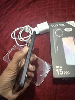 VGO TEL 15 PRO RAM 4+8/64GB FULL BOX 11 MONTH WARRANTY HIGH Charger