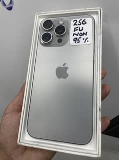 15 pro max Fu  95% health with box 256gb