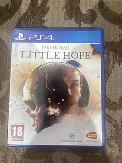 Little hope and uncharted lost lagacy for sale ps4/5