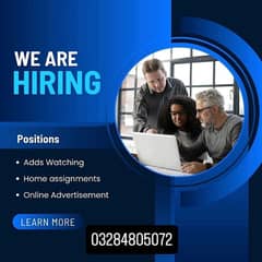 Online Jobs Available|No Age limit|No Experience| Boys and girls