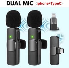 Dual K9 Wireless Lavalier Collar Microphone