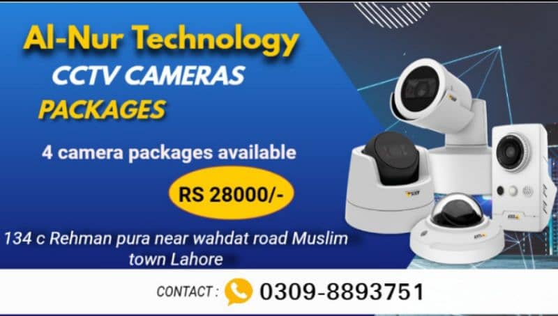 6 cctv camera package/ security camera/ WiFi camera i 0