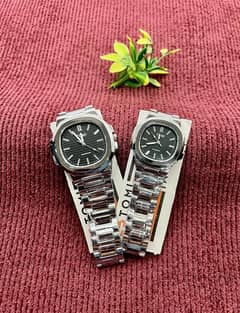New Couple Watches Pack Of 2 With Heavy Master Lock