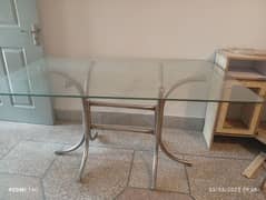 Glass Dining Table with chairs
