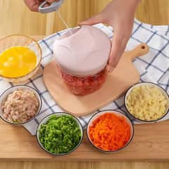 Durable manual food chopper - 1 pc kitchen assential