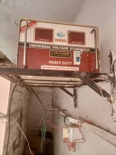 universal voltage stabilizer heavy duty 10000 w . . secand 13000
