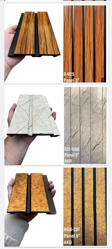 PVC Panels are available with fitting 5