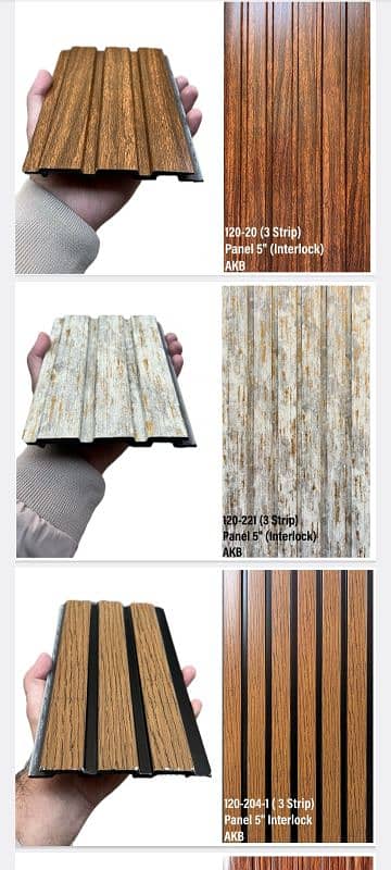 PVC Panels are available with fitting 8