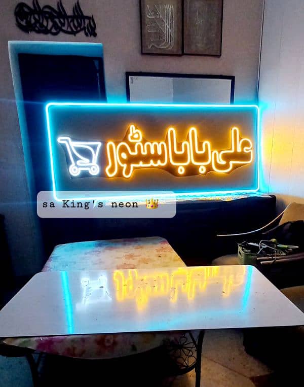 LED sign board, Acrylic Sign board, 3d sign board, Neon lights 11
