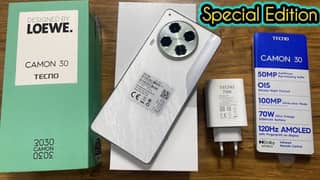 Tecno Camon 30 full box with warranty 10/10 all ok set
