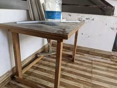 wooden study table / computer table