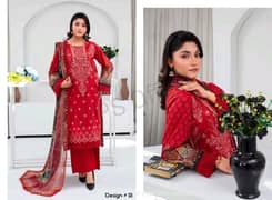 Woman lawn suit/Embroidery casual wear/Woman 3 piece suit