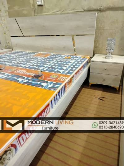King Bed With 2 Side Tables Best Quality In Your Choice Colours