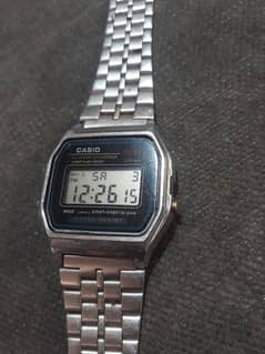 CASIO A159W stainless steel watch