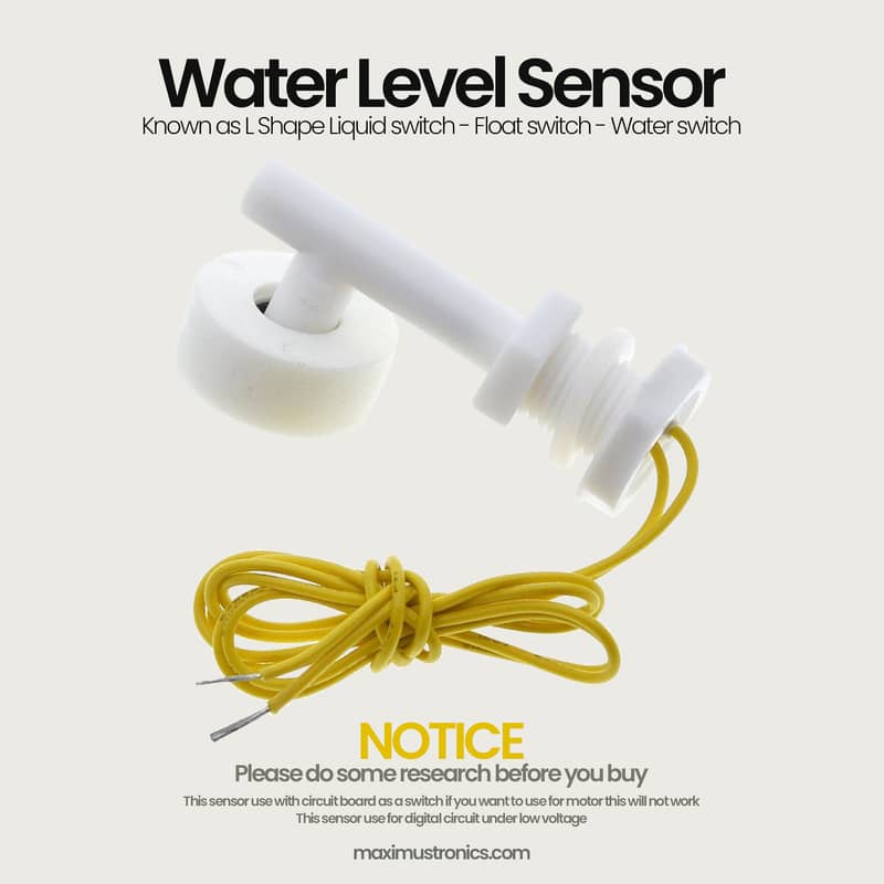 Water Level Sensor L shape Float switch Liquid switch Water switch 5
