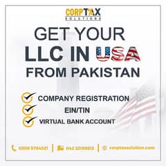 USA LLC Reg/Sales Tax, Income Tax Return, Tax Consult,FBR, Tax Filer,