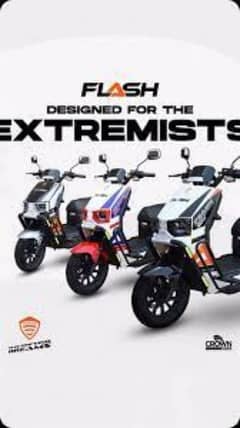 Electric Flash Electric Scooty/Scooter/EV/Bike 2025 Zero Meter