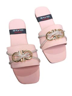 Women's Pink PVC Semi-Formal Flats - 1 Pcs