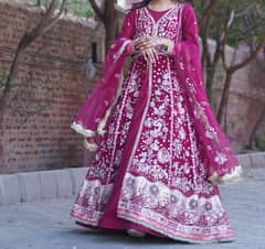 Republic womenswear fully embellished doll style frock and dupatta