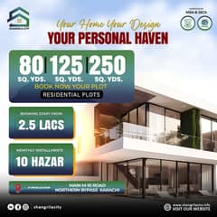 250 & 125 Corner & Park Facing Plot On Easy installment Plan