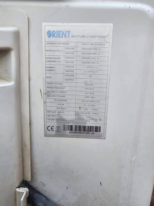 1.5 TON DC INVERTER 10 BY 8 CONDITION 15