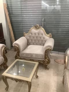 Sofa set in Reasonable price very luxury art and quality together