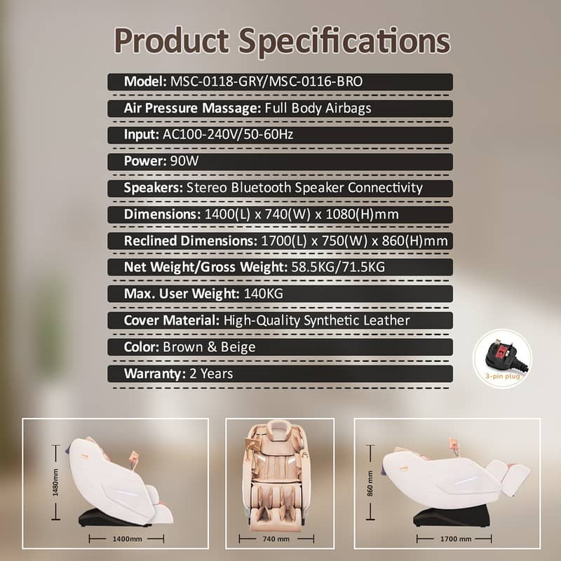 Massage Chair|OnyxMassage Chair|Recliner|Zero Gravity|Zero Healthcare 17