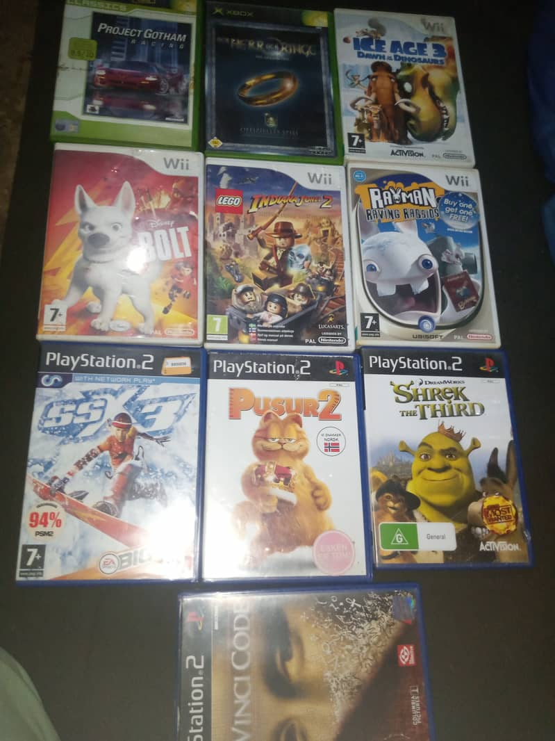 Best of originally Wii playstation Xbox games and genesis with box 1