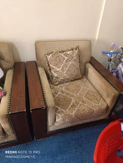 7-Seater Solid Sofa Set – Traditional Design, Heavy Duty Frame