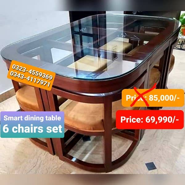 Dining table / Smart dining table / round table dining set / table 8
