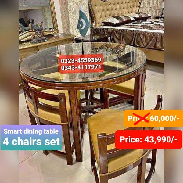 Dining table / Smart dining table / round table dining set / table 19