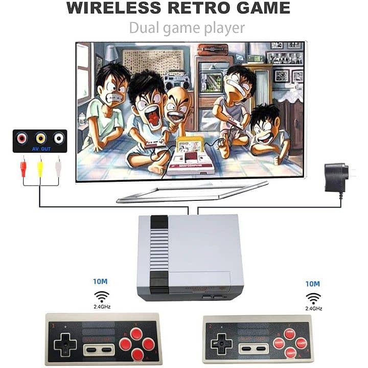 Wireless gamepad Mini 620 80s FC Wireless Video Game Console Retro 0