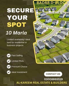 5 Marla On Ground Plot for Sale in Badar D Block
