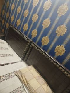 wooden single bed set pair for sale in good condition