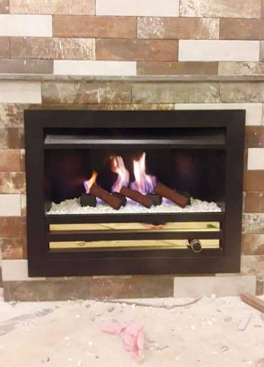 Electric fireplace . Marble fireplace - fire place - Pvc wall panel 8