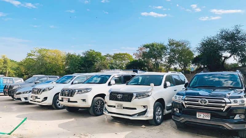 New Models Cars Hiace Grand cabin Brv Coster Bolan prado Avilable Rent 1