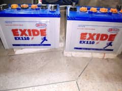 2 Batteries for Sale Exide 110