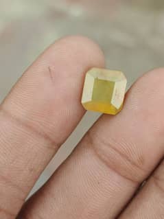 Natural African yellow Sapphire stone Pukhraj Stone